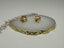 Lobelia - Flower shape pearl Gold Plated Vintage Earrings Ear Studs