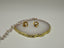 Lobelia - Flower shape pearl Gold Plated Vintage Earrings Ear Studs