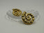 Charlotte - Simple Gold spiral Stainless Steel 18K Plating Gold Plated Ear Studs