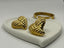 Dior - Ventige heart shape Classic Style gold Plating Stainless Steel Earrings