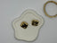 Diana - Retro Classic Style Square Stainless Steel 18K Gold Plated Ear Studs